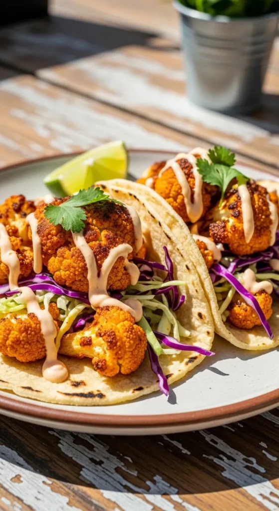 Roasted Cauliflower Tacos