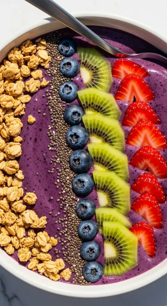 Blueberry Almond Smoothie Bowl