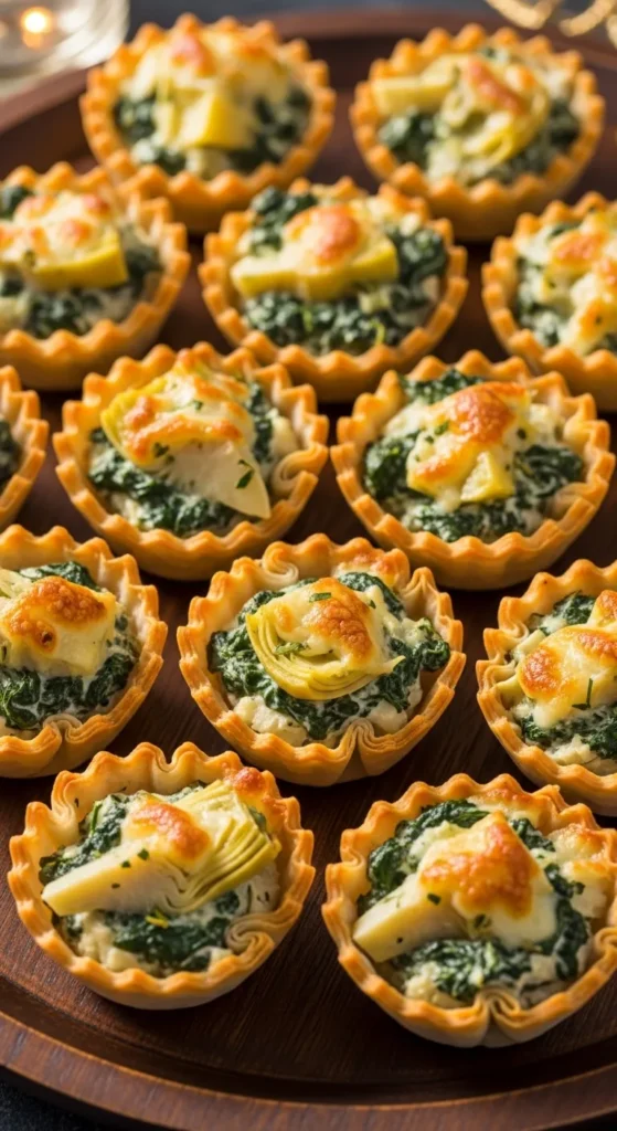 Spinach and Artichoke Phyllo Cups