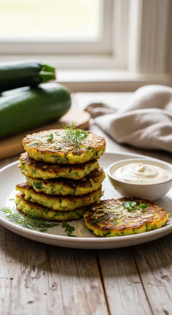 Zucchini Fritters Italian Style