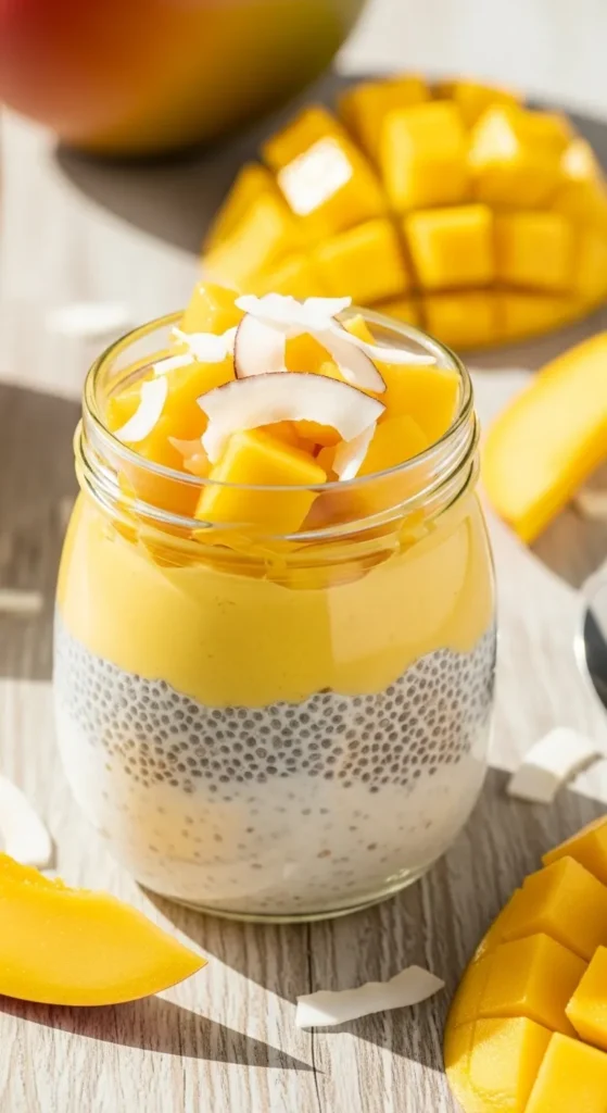Mango Coconut Chia Pudding