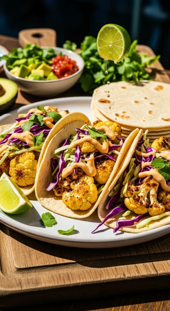 Roasted Cauliflower Tacos