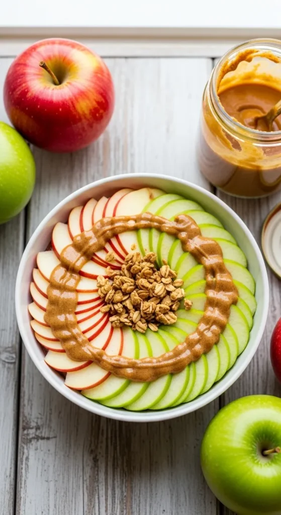 Almond Butter Apple Protein Bowl