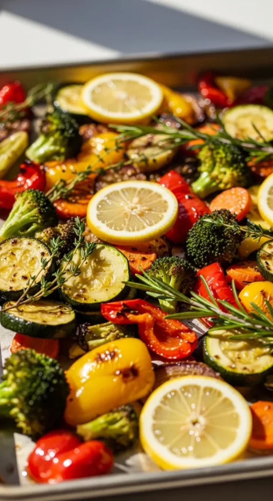 One Pan Lemon Herb Vegetables