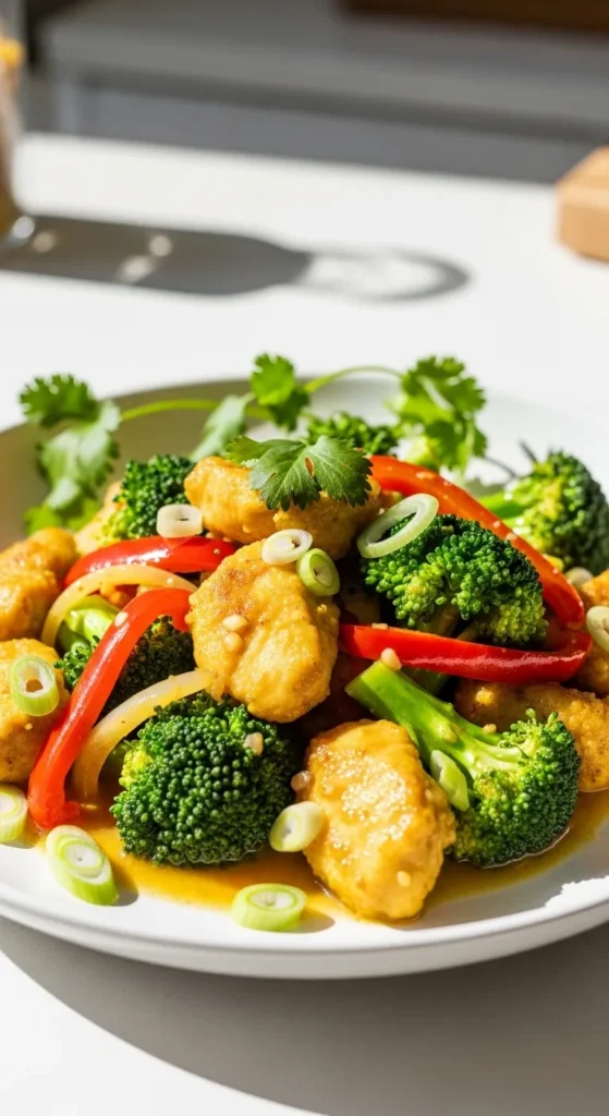 Turmeric Ginger Chicken Stir Fry