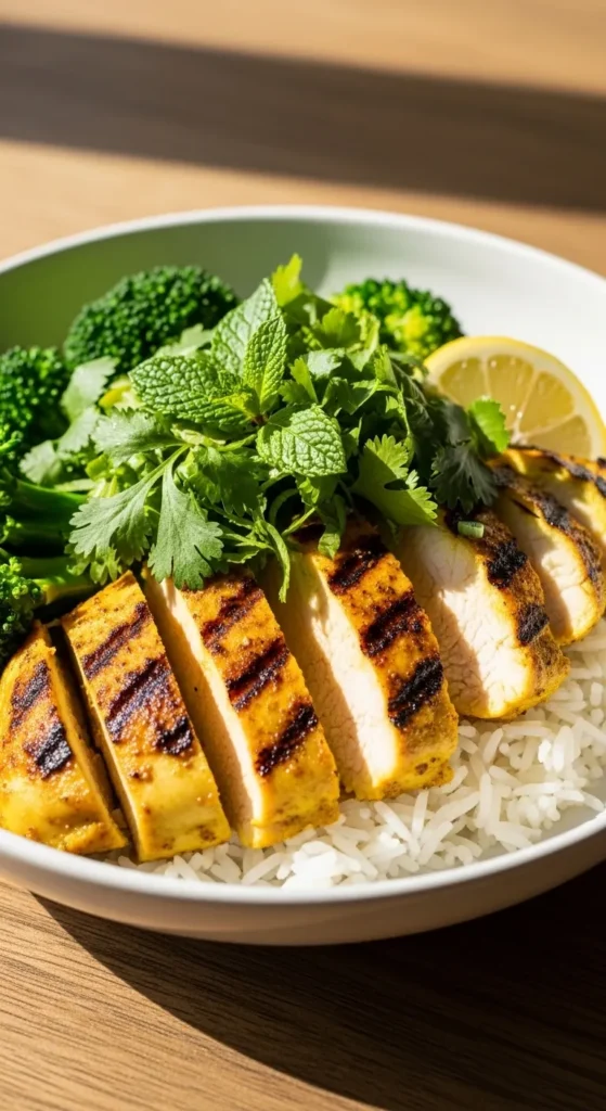 Turmeric Ginger Chicken Bowl