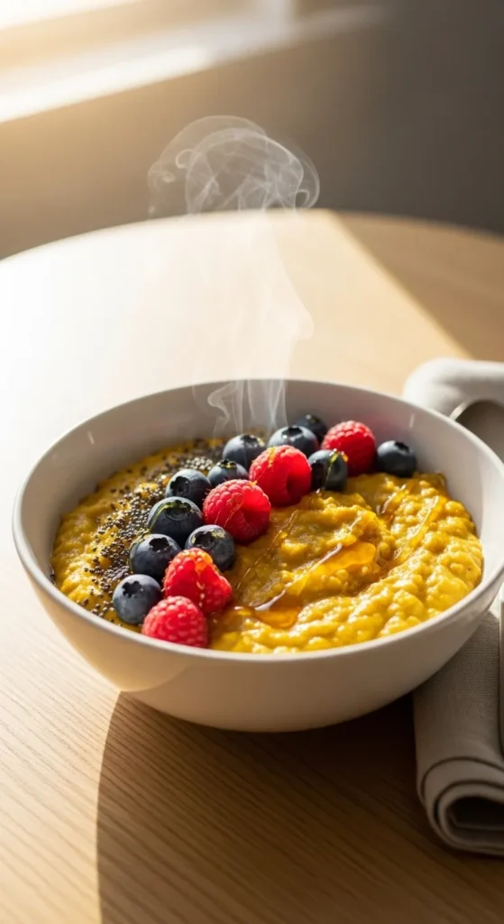 Golden Turmeric Oatmeal Bowl