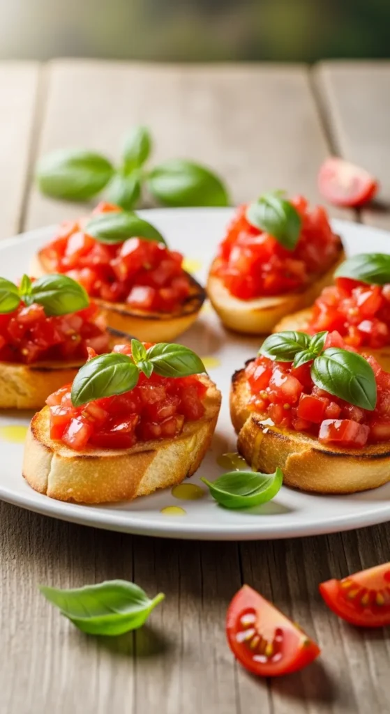 Bruschetta with Tomato and Basil