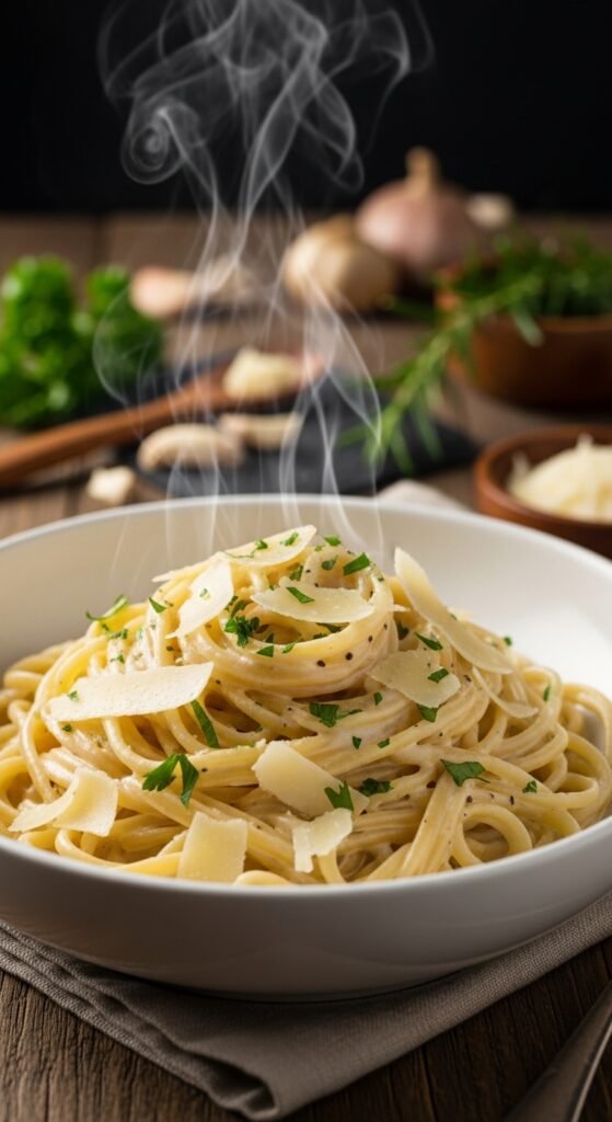 Creamy Garlic Parmesan Pasta