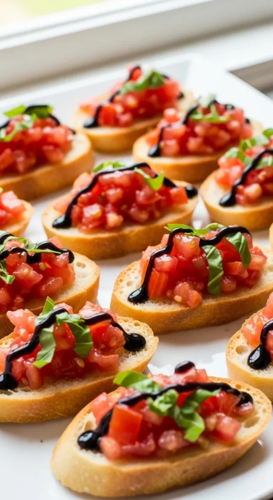 Bruschetta with Tomato and Fresh Basil