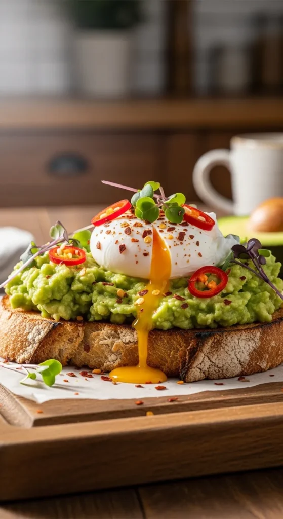 Creamy Avocado Egg Toast