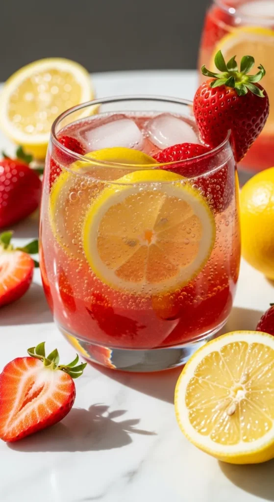 Strawberry Lemon Sparkler