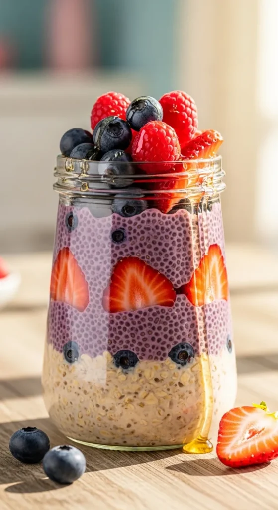 Berry Chia Overnight Oats