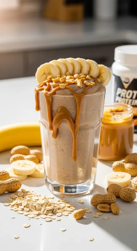 Peanut Butter Banana Protein Smoothie