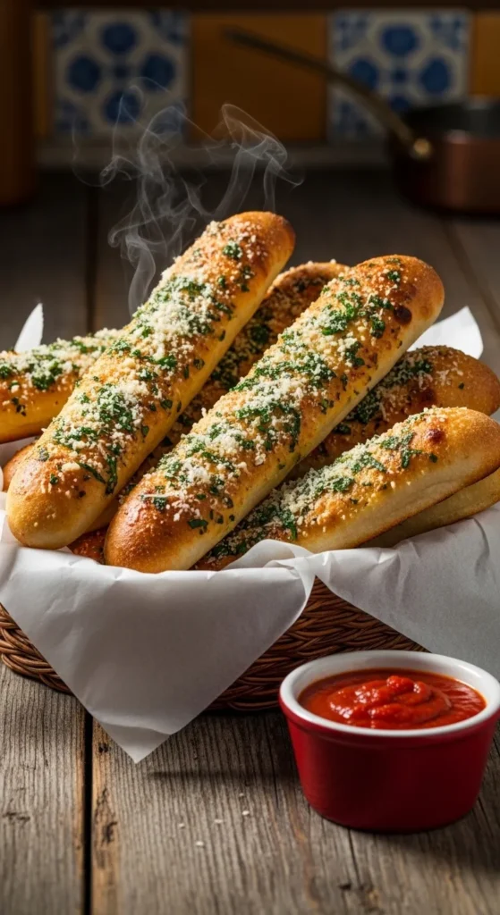 Garlic Parmesan Breadsticks