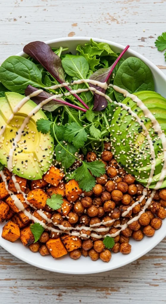 Sweet Potato Chickpea Buddha Bowl