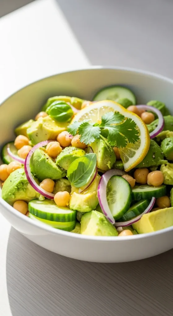 Avocado Chickpea Salad