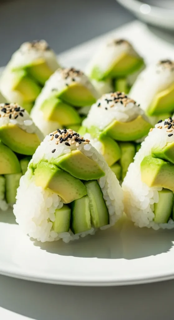 Avocado & Cucumber Onigiri