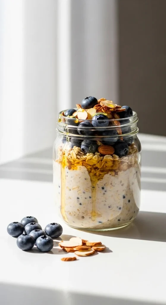 Blueberry Almond Overnight Oats