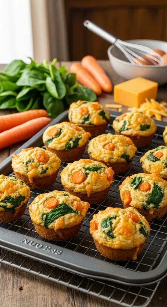 Cheesy Veggie Muffins