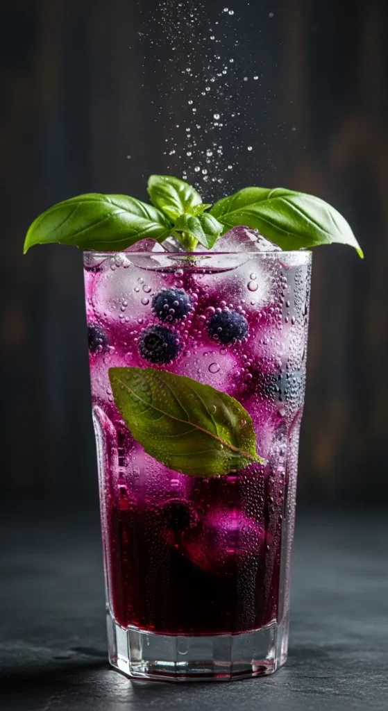 Blueberry Basil Sparkle