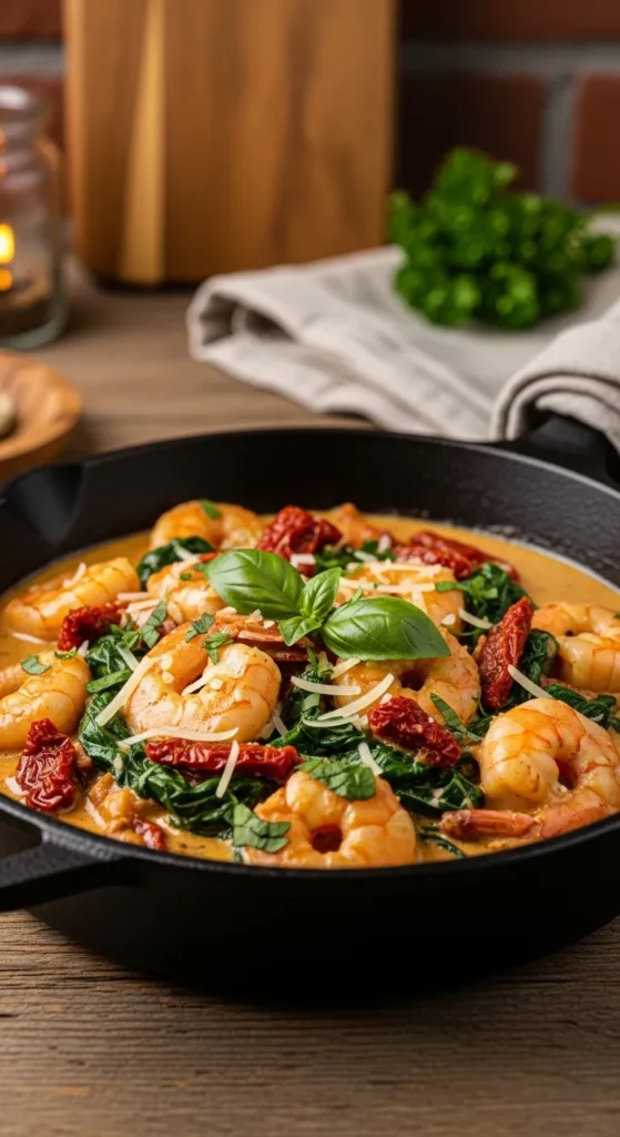 Creamy Tuscan Shrimp