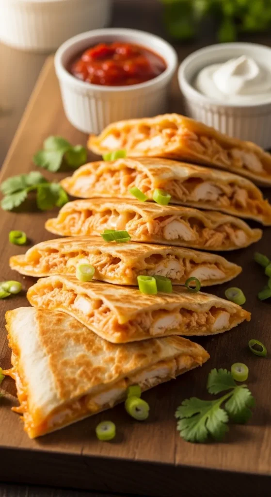 Easy Baked Chicken Quesadillas