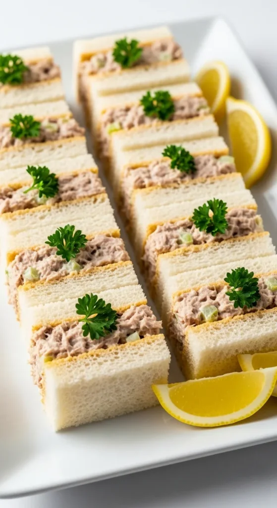 Tuna Salad Finger Sandwiches