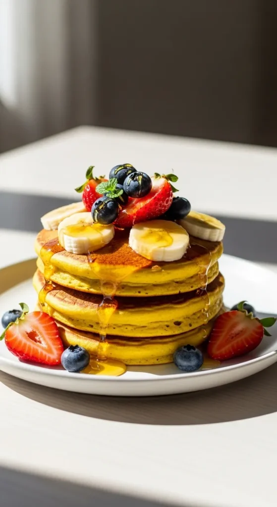 Turmeric Banana Pancakes