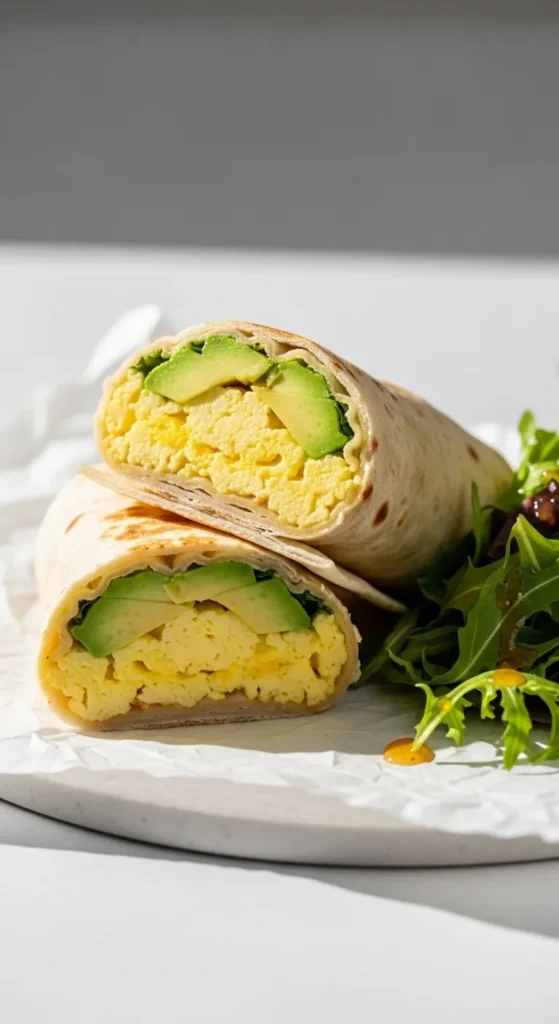 Avocado Egg Breakfast Wrap