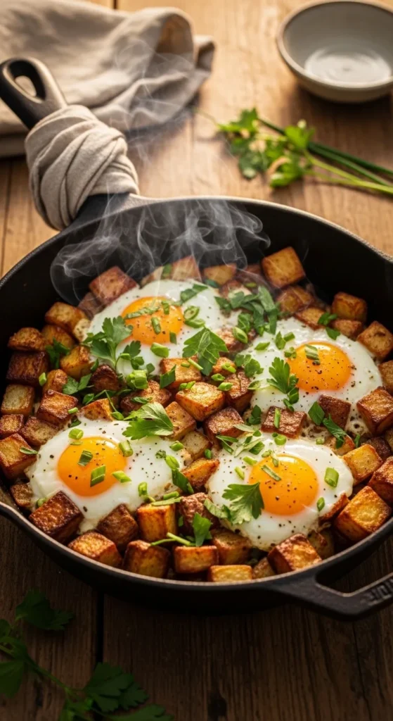 Lazy Potato and Egg Skillet