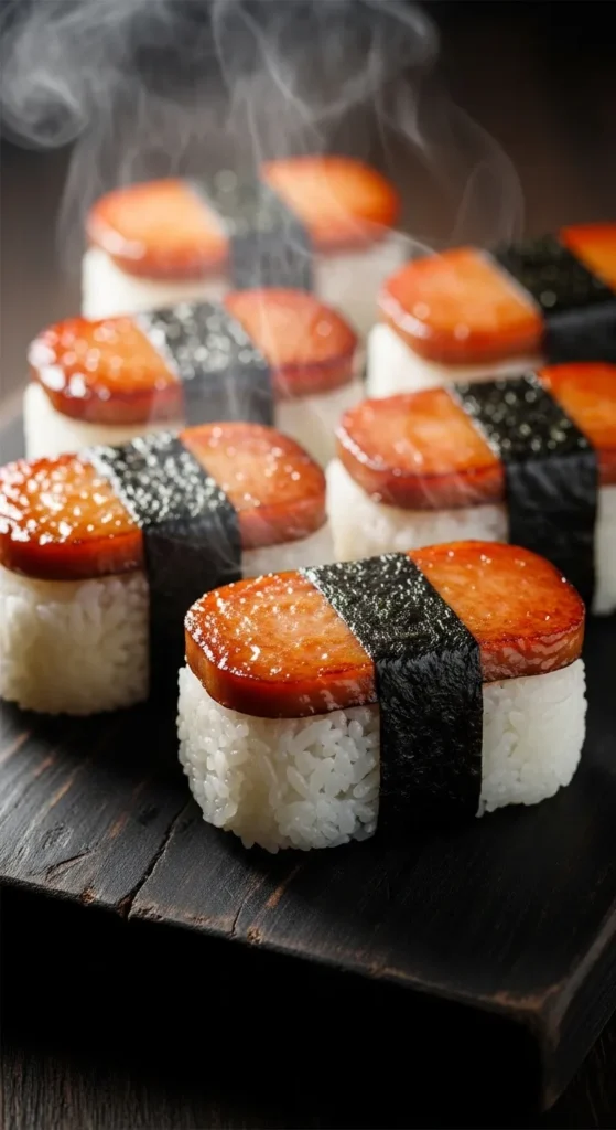 Sweet Soy Glazed Spam Onigiri