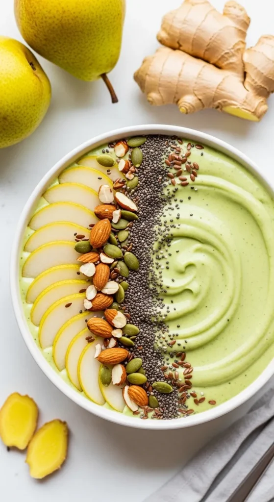 Ginger Pear Smoothie Bowl