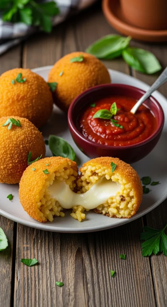 Arancini with Cheese Filling