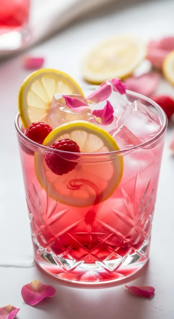 Raspberry Rose Lemonade