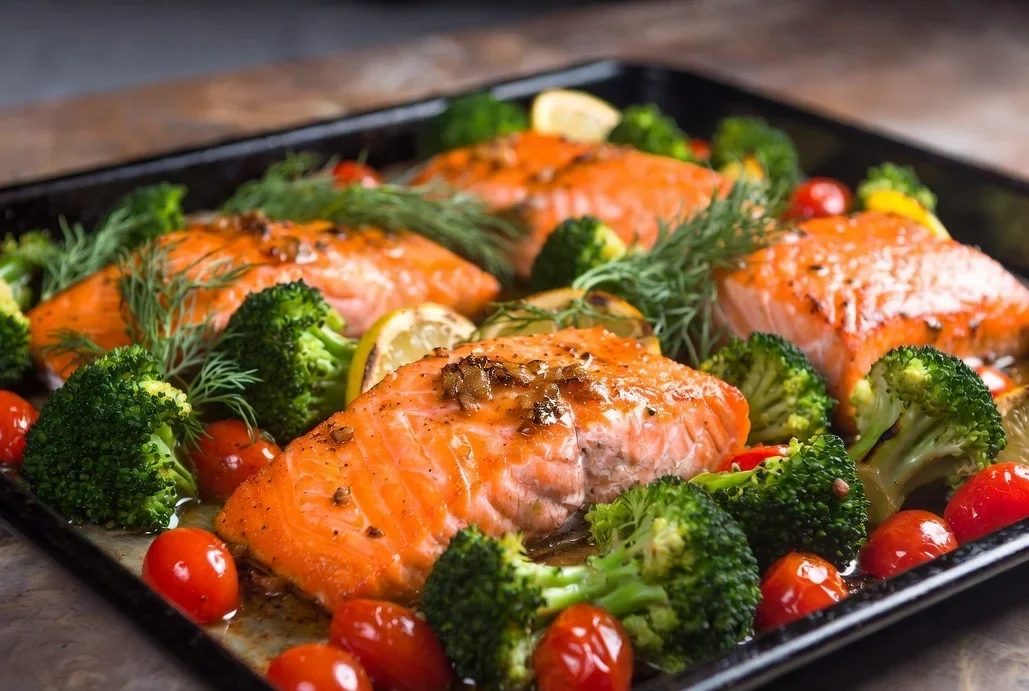 Honey Garlic Salmon Sheet Pan