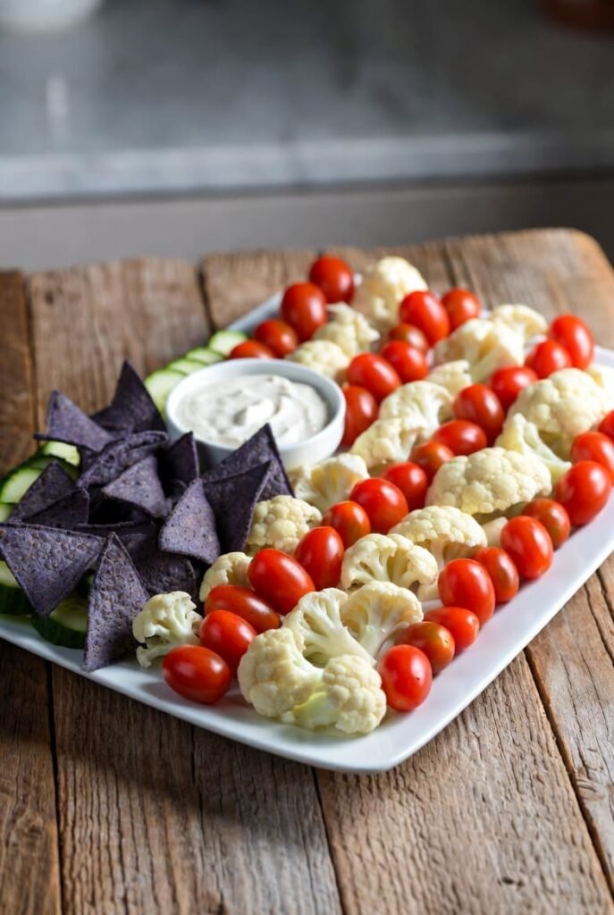 American Flag Veggie Tray
