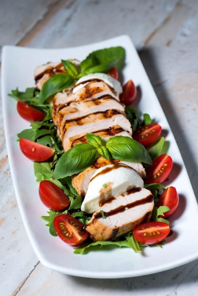 Caprese Grilled Chicken Salad