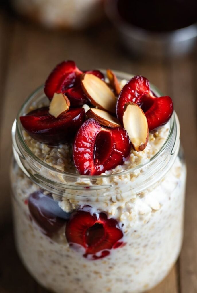 Cherry Almond Overnight Oats