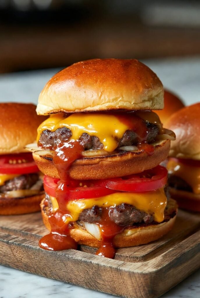 Classic Cheeseburger Sliders with Special Sauce
