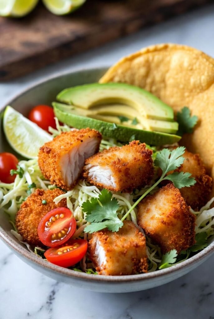 Crispy Fish Taco Bowls
