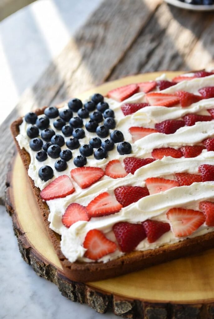 Easy Flag Sheet Cake
