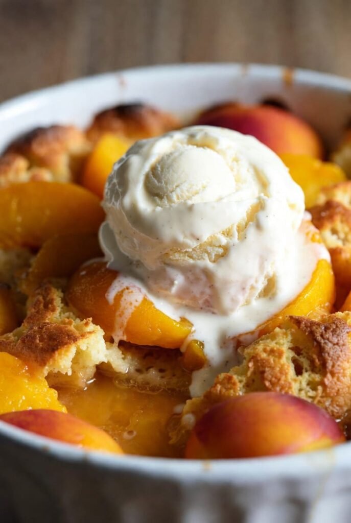 Easy Peach Dump Cake