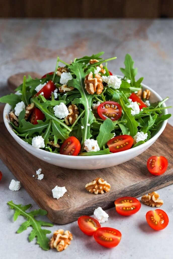 Fresh Cherry and Arugula Salad