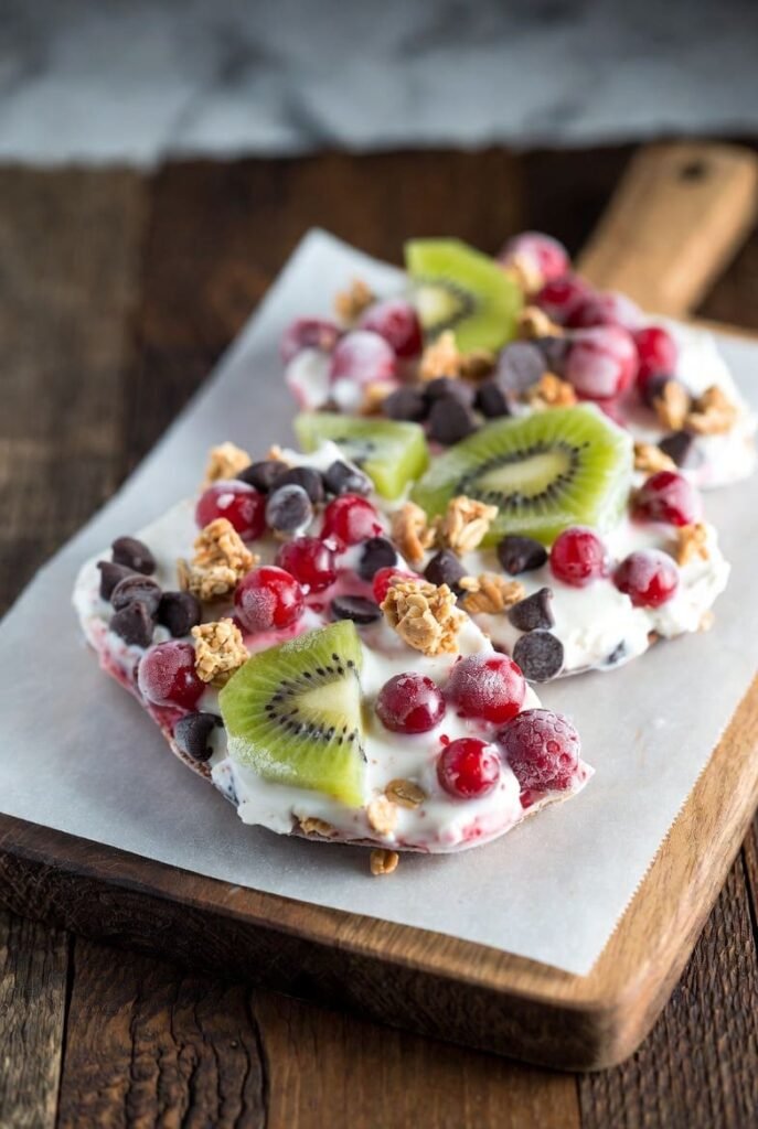 Frozen Greek Yogurt and Fruit Bark