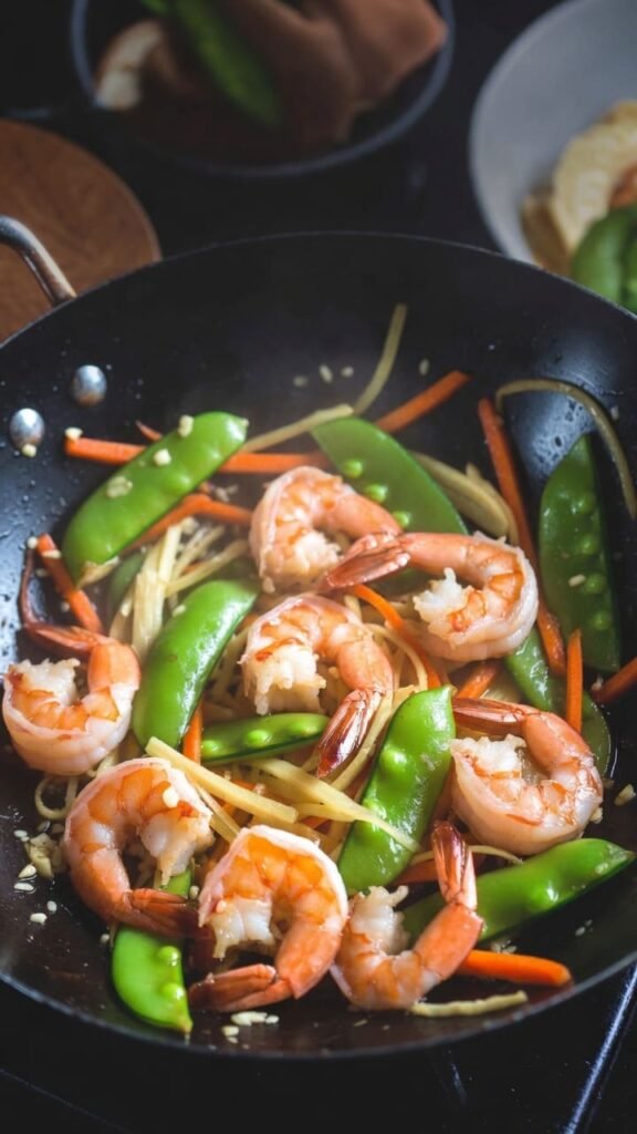 Ginger Shrimp Stir Fry