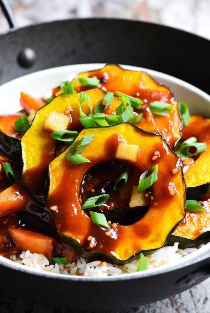 Ginger Soy Patty Pan Squash Stir Fry