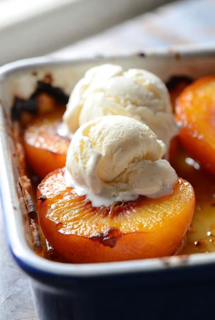 Honey Cinnamon Baked Nectarines