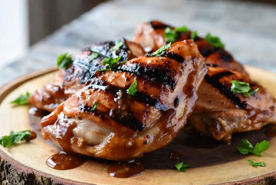 Honey Garlic Grilled Chicken Thighs