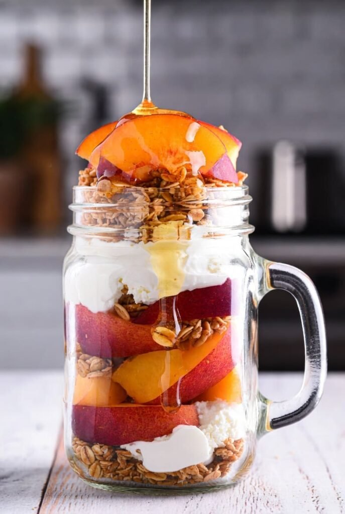 Nectarine Yogurt Breakfast Parfait